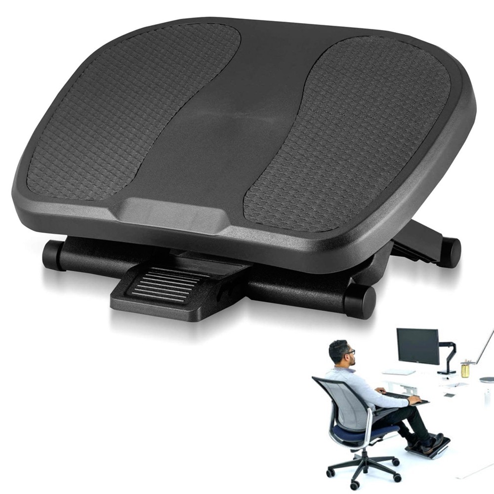 Suport ergonomic relaxare picioare, inclinare 30 grade, 3 trepte inaltime, antiderapanta - imagine 8